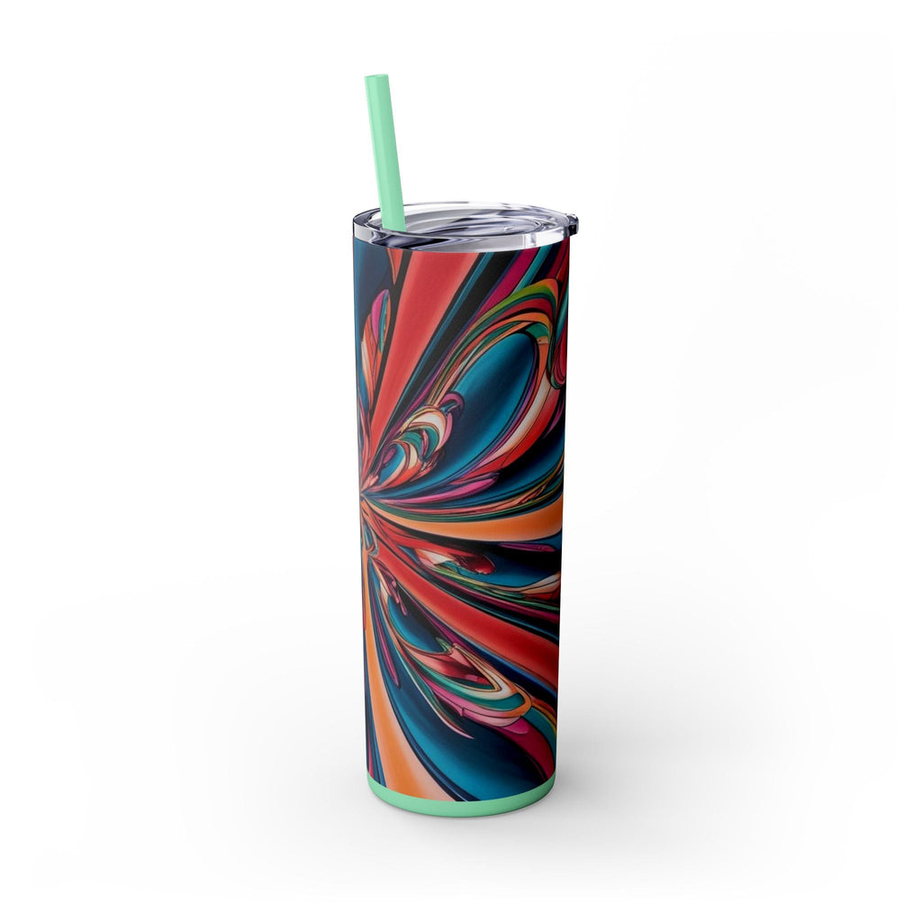 Skinny Tumbler with Straw – 20 oz Stainless Steel Cup