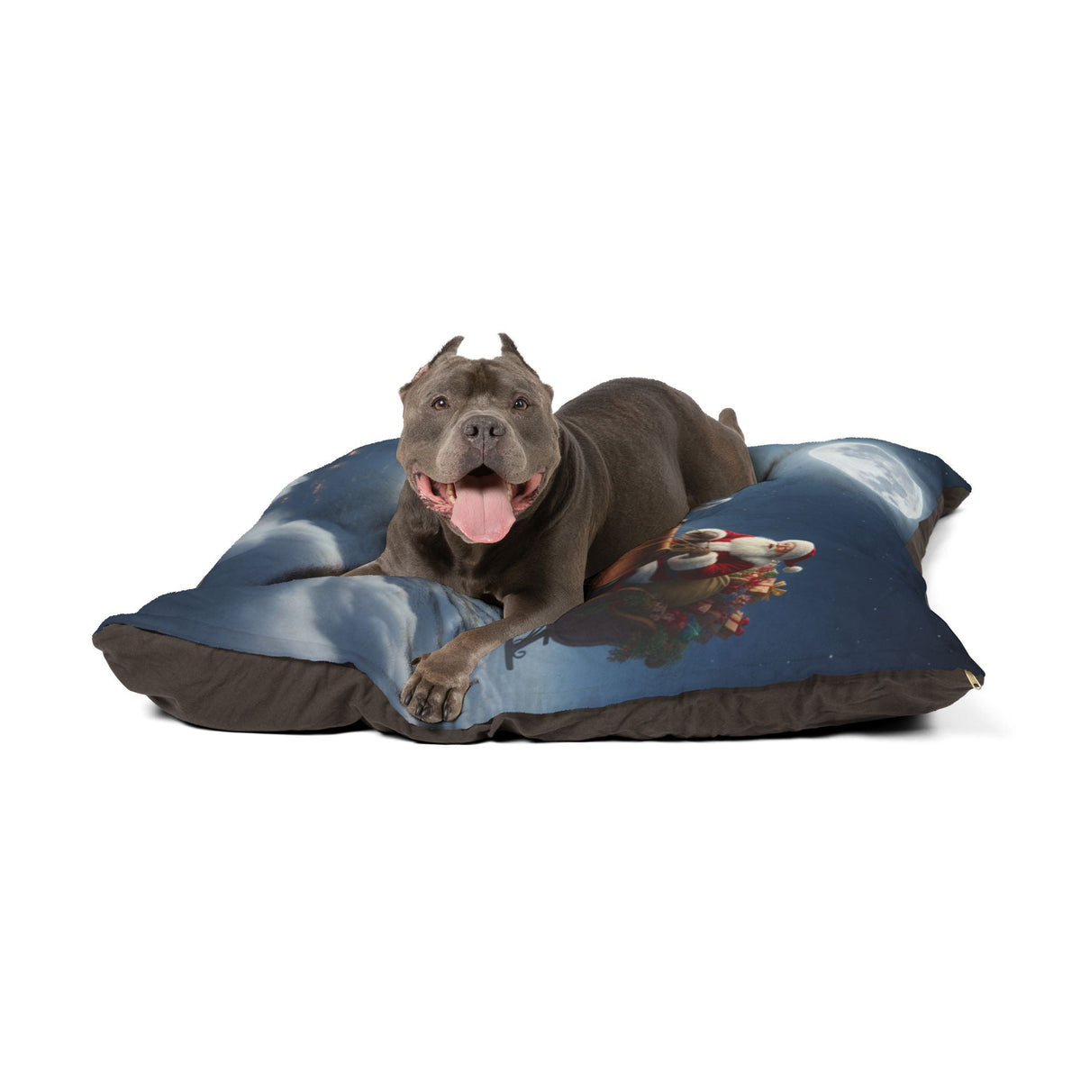 Santa's Poodle Powered Sleigh Pet Bed