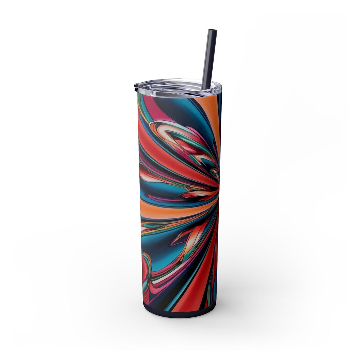 Skinny Tumbler with Straw – 20 oz Stainless Steel Cup