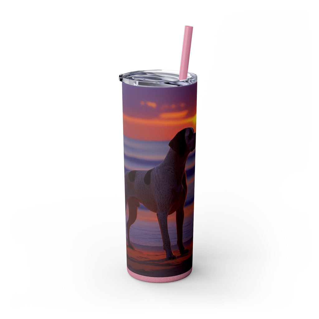 Skinny Tumbler with Straw – 20 oz Stainless Steel Cup