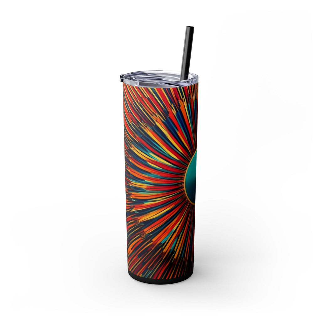 Skinny Tumbler with Straw – 20 oz Stainless Steel Cup