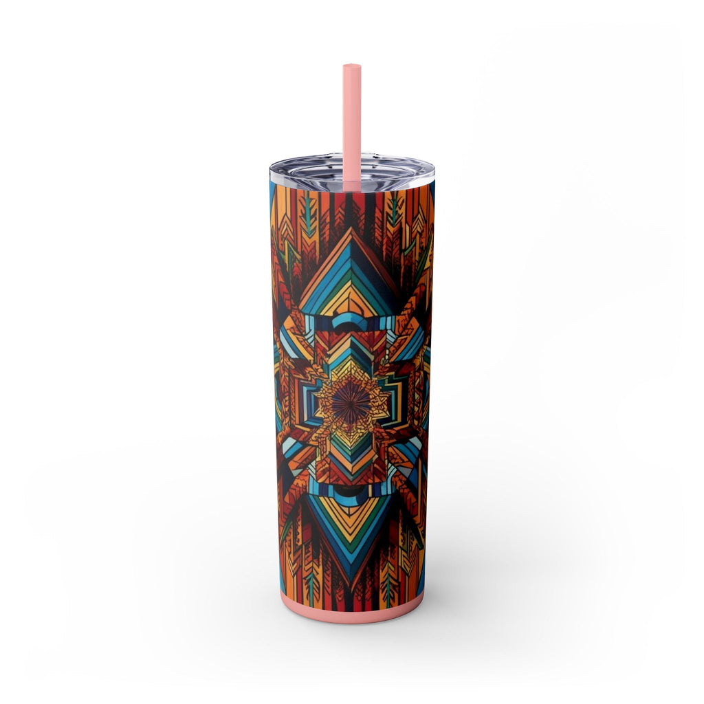 Skinny Tumbler with Straw – 20 oz Stainless Steel Cup