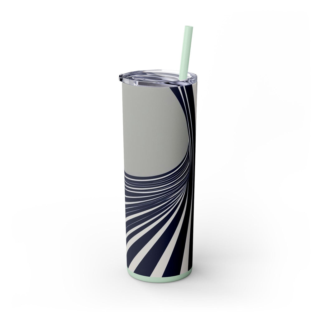 Skinny Tumbler with Straw – 20 oz Stainless Steel Cup