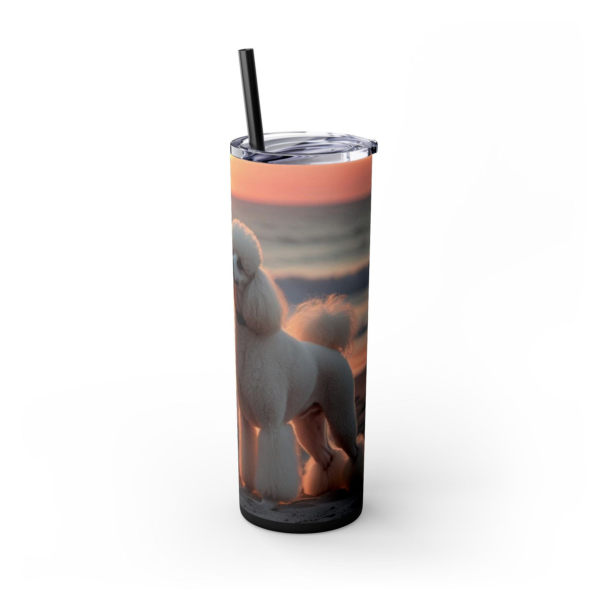 Skinny Tumbler with Straw – 20 oz Stainless Steel Cup