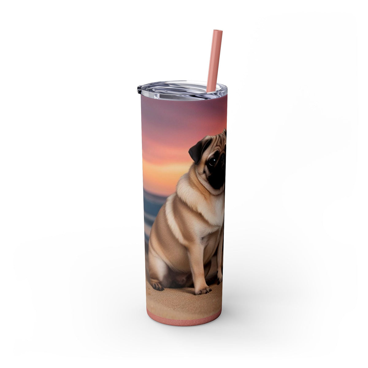 Skinny Tumbler with Straw – 20 oz Stainless Steel Cup