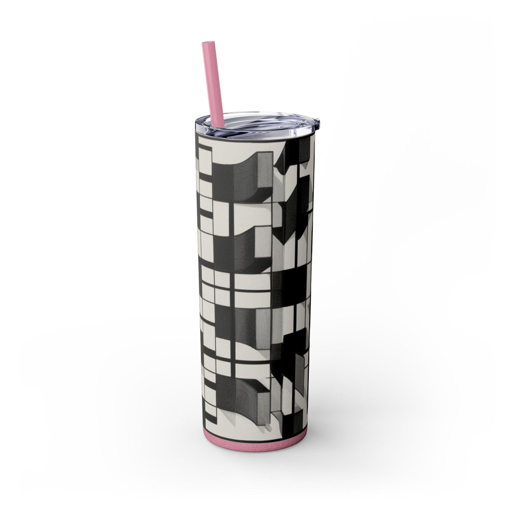 Skinny Tumbler with Straw – 20 oz Stainless Steel Cup