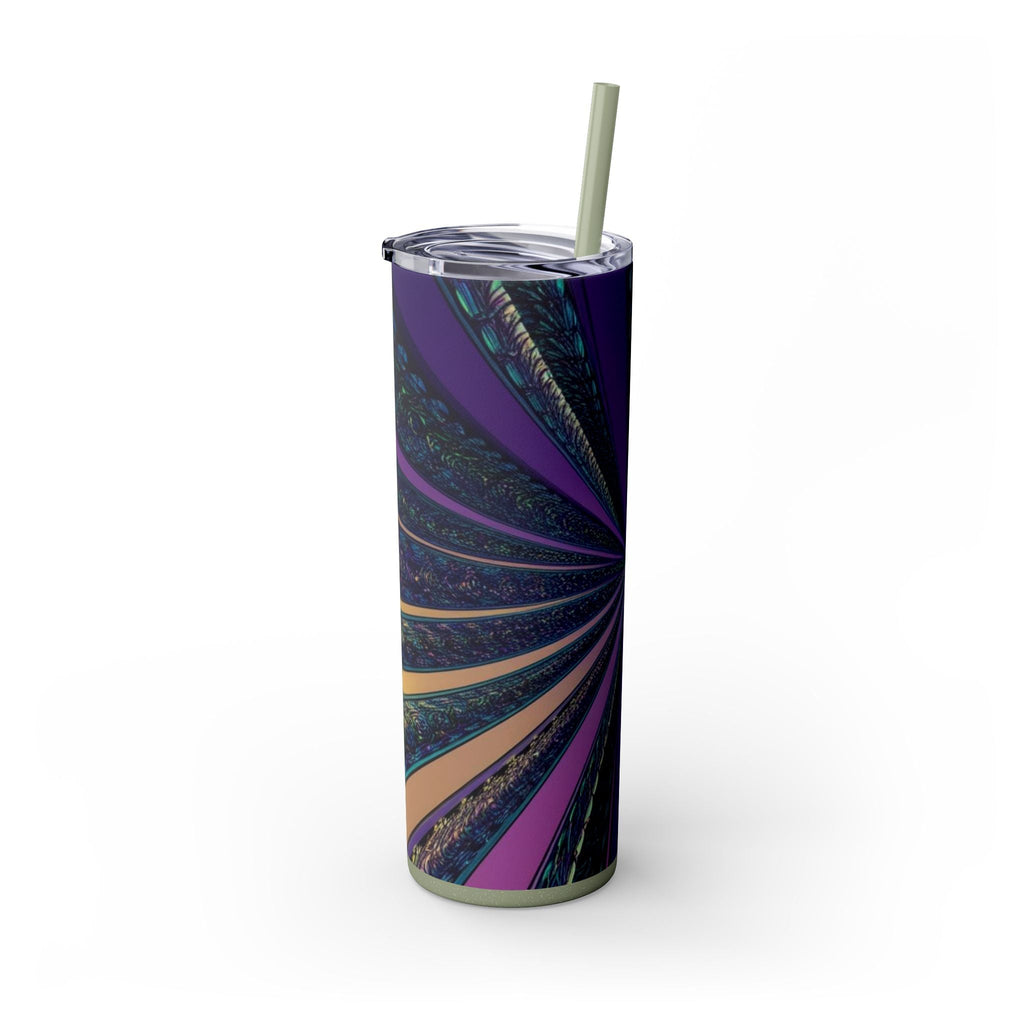 Skinny Tumbler with Straw – 20 oz Stainless Steel Cup
