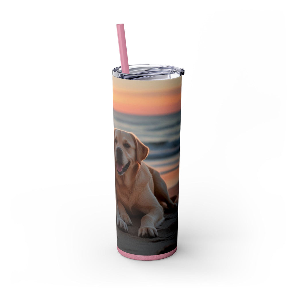 Skinny Tumbler with Straw – 20 oz Stainless Steel Cup