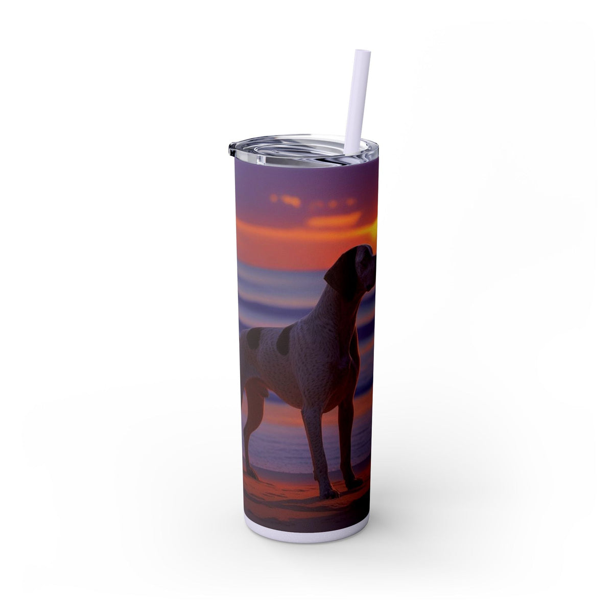 Skinny Tumbler with Straw – 20 oz Stainless Steel Cup