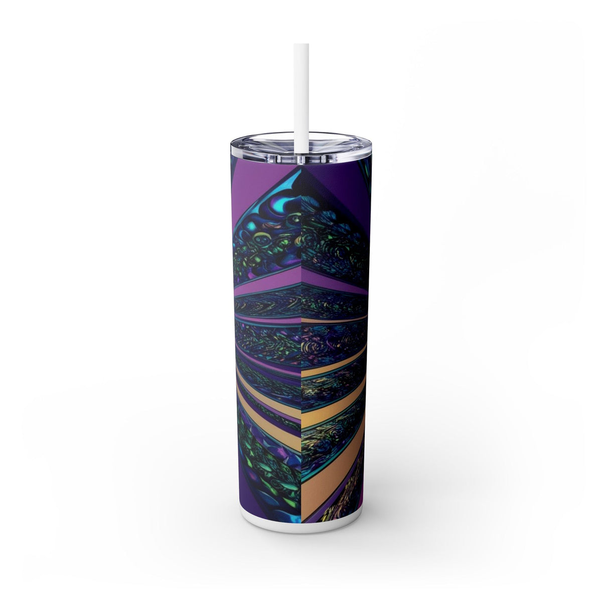 Skinny Tumbler with Straw – 20 oz Stainless Steel Cup