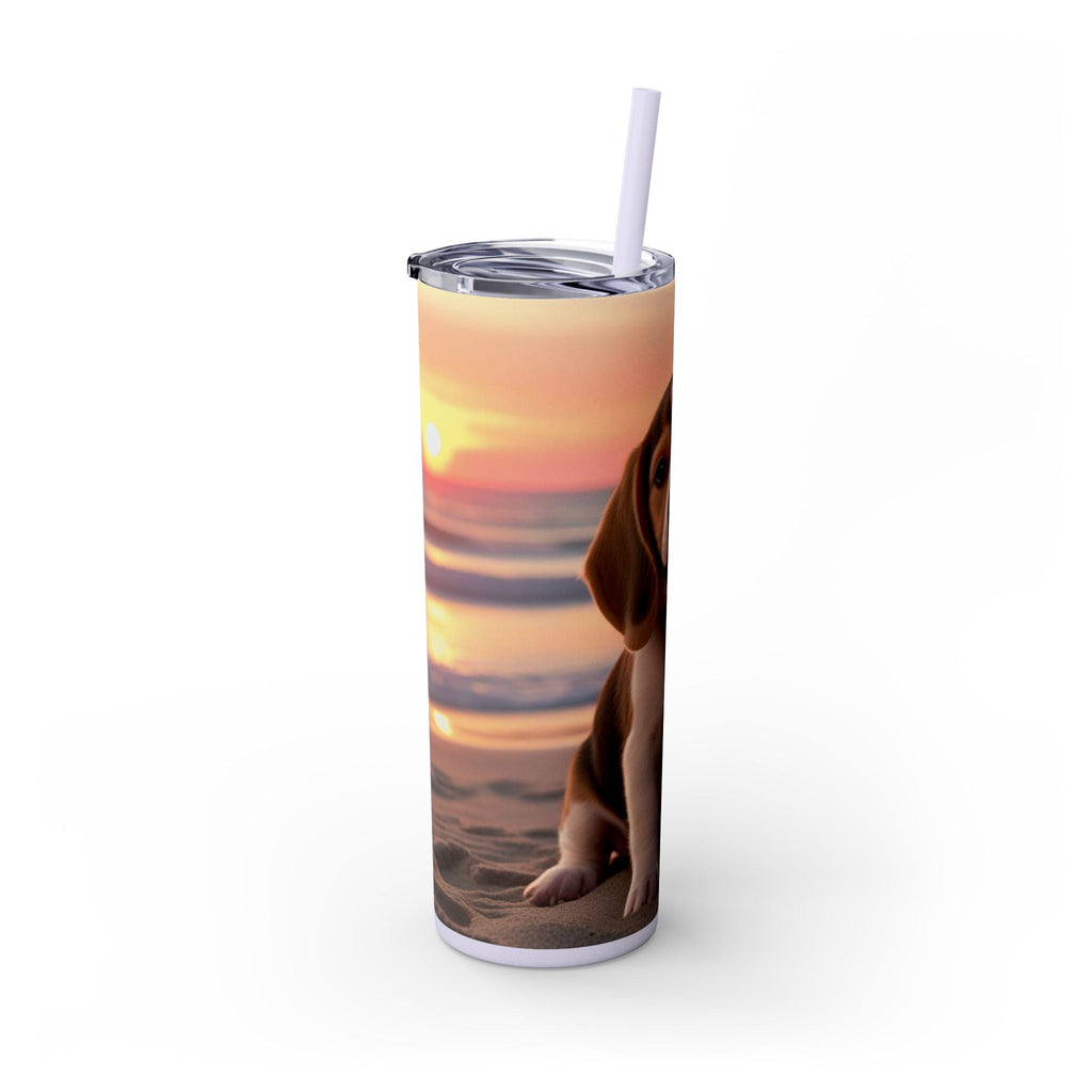 Skinny Tumbler with Straw – 20 oz Stainless Steel Cup
