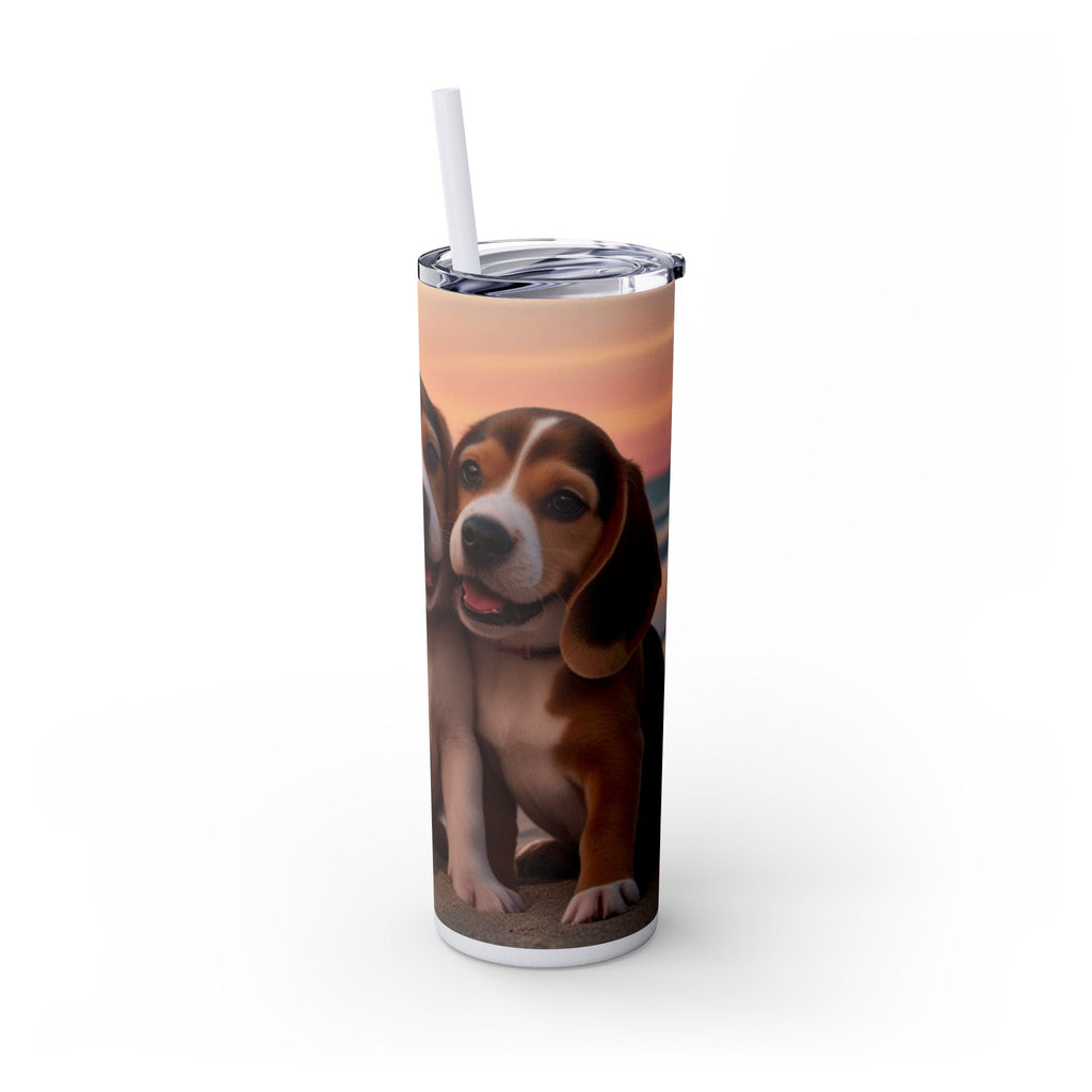 Skinny Tumbler with Straw – 20 oz Stainless Steel Cup
