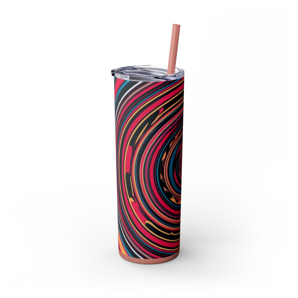 Skinny Tumbler with Straw – 20 oz Stainless Steel Cup
