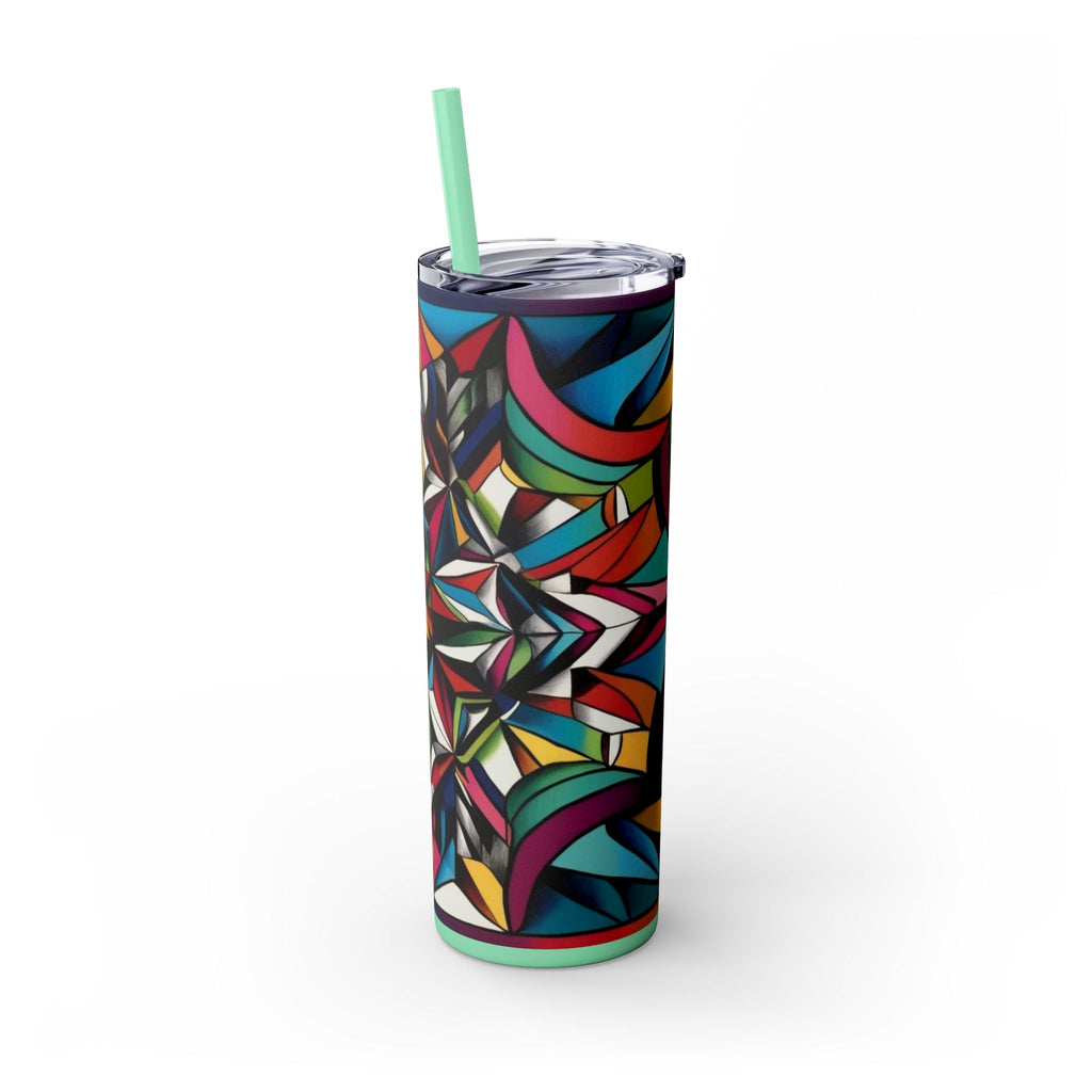 Skinny Tumbler with Straw – 20 oz Stainless Steel Cup