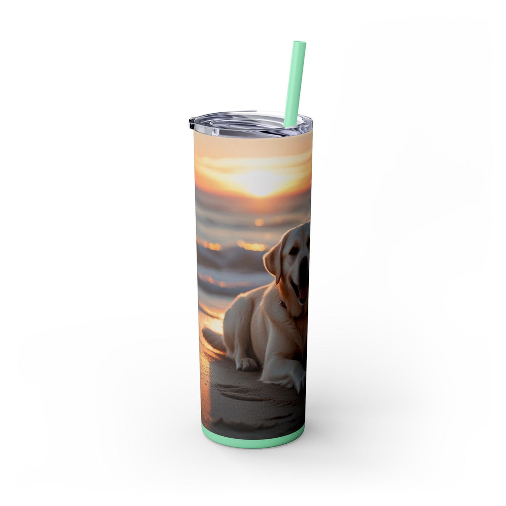 Skinny Tumbler with Straw – 20 oz Stainless Steel Cup