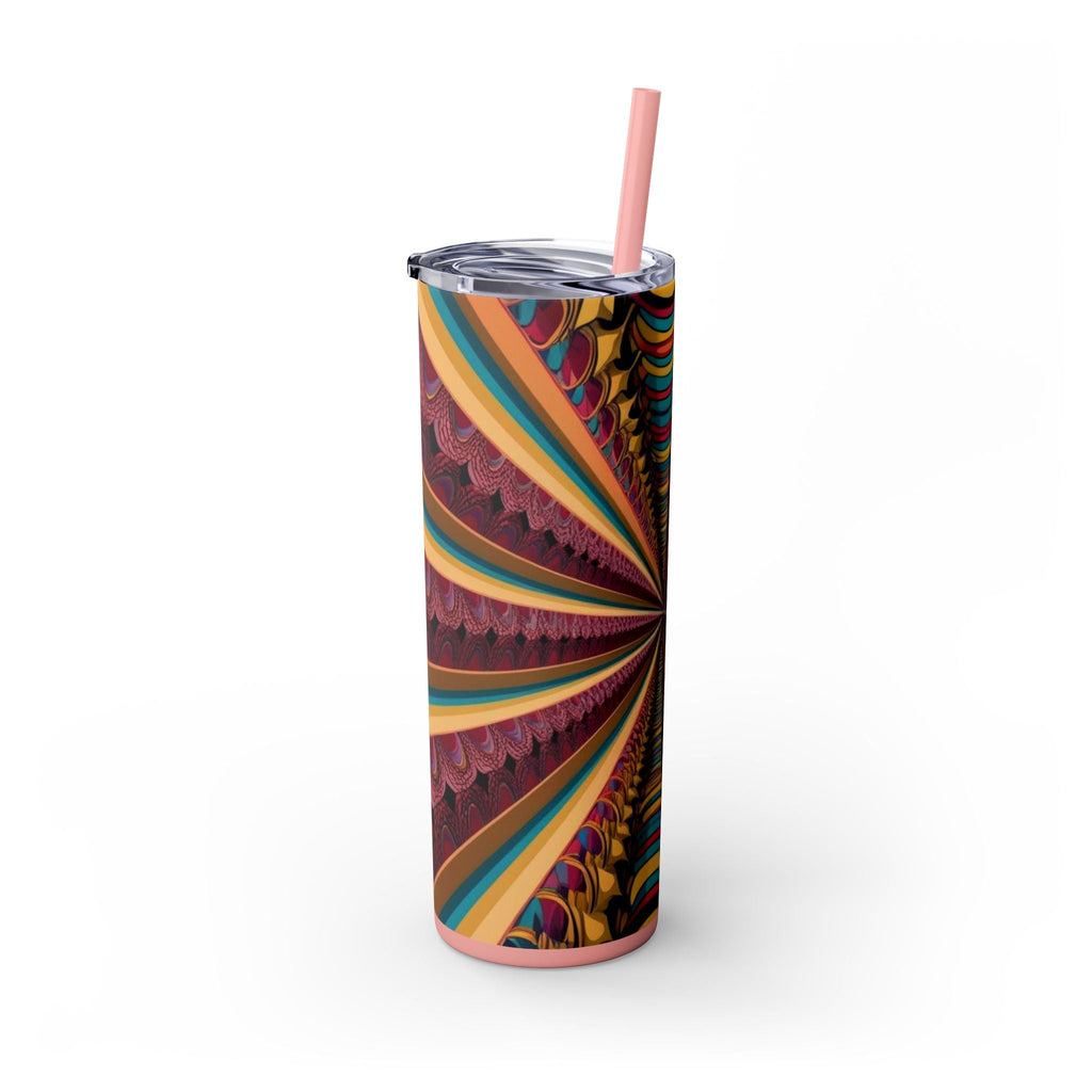 Skinny Tumbler with Straw – 20 oz Stainless Steel Cup