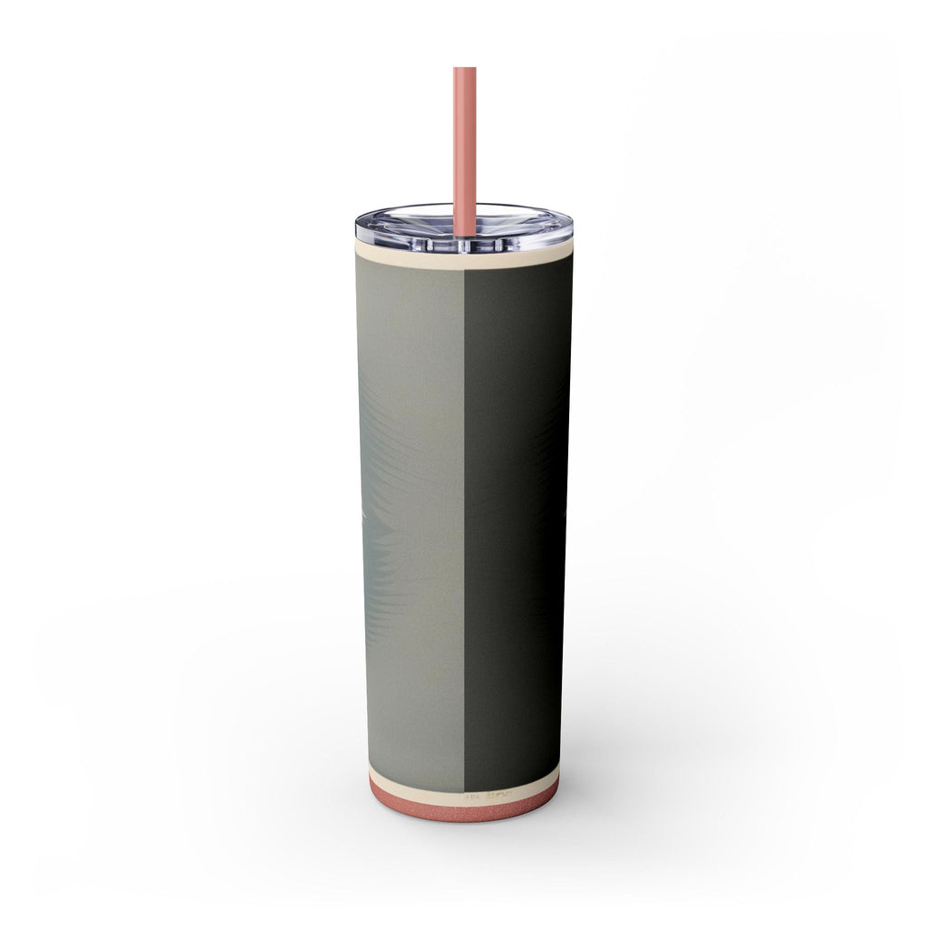 Skinny Tumbler with Straw – 20 oz Stainless Steel Cup