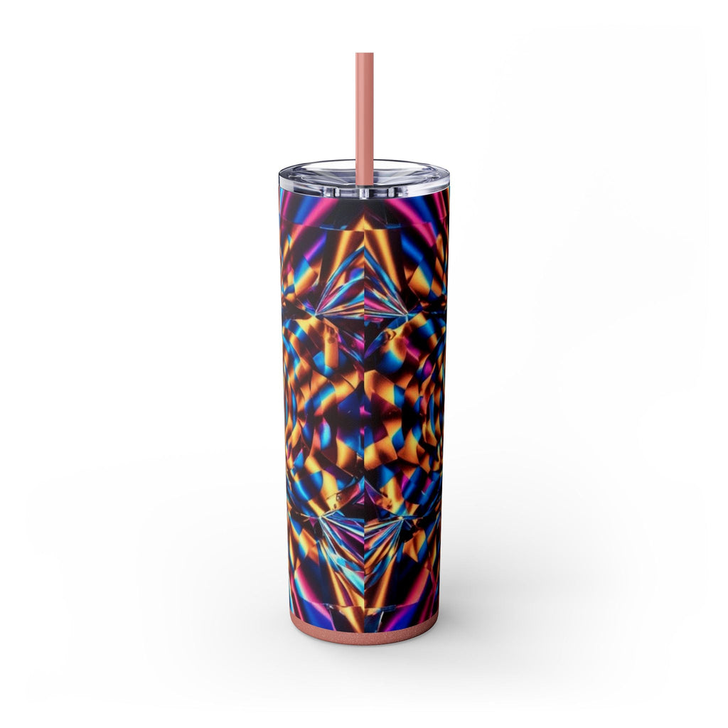 Skinny Tumbler with Straw – 20 oz Stainless Steel Cup