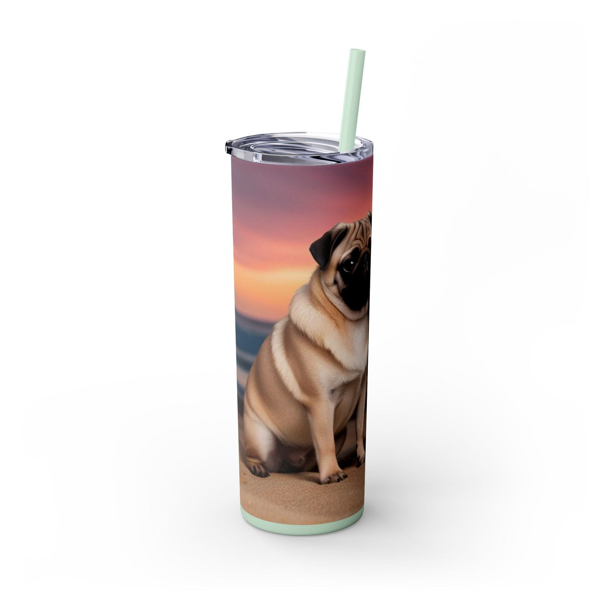 Skinny Tumbler with Straw – 20 oz Stainless Steel Cup