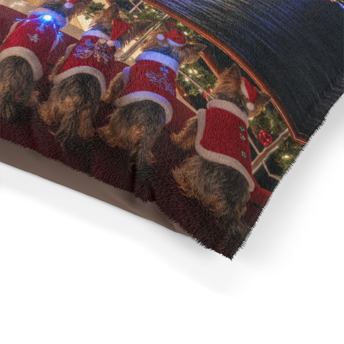Holiday Boat Parade Pet Bed
