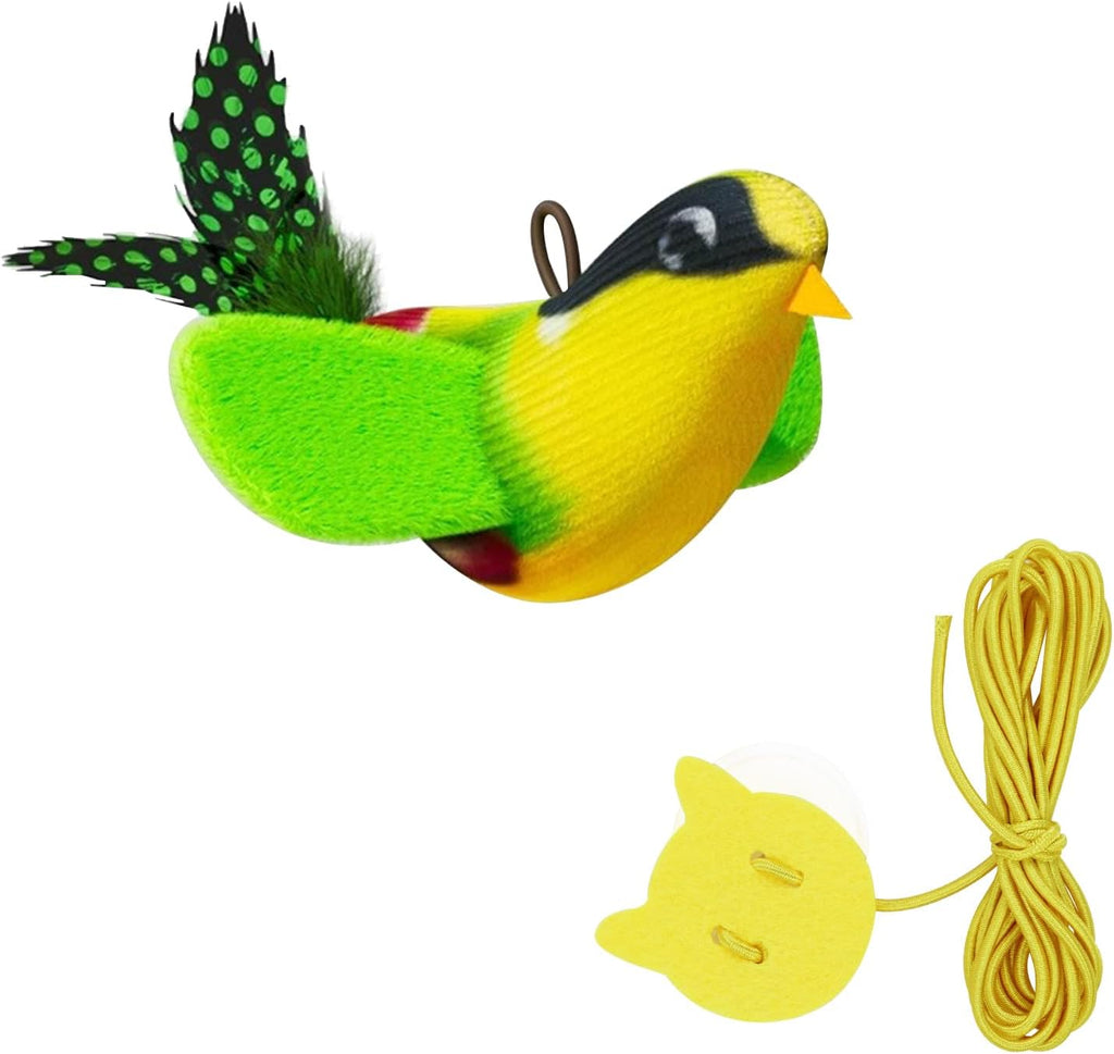 Hanging Bird Cat Toy with Elastic Cord