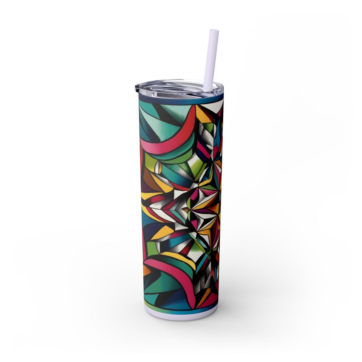 Skinny Tumbler with Straw – 20 oz Stainless Steel Cup