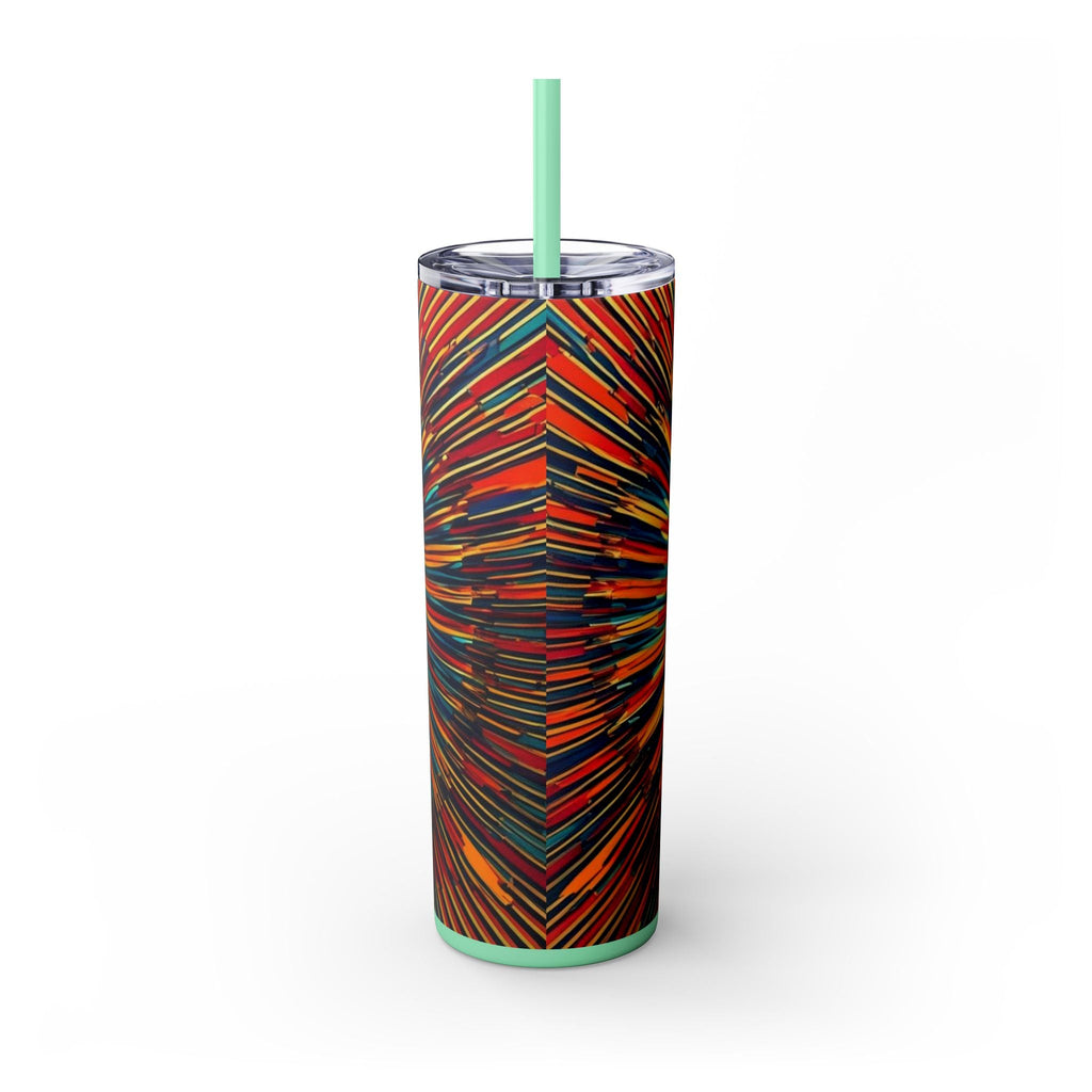 Skinny Tumbler with Straw – 20 oz Stainless Steel Cup