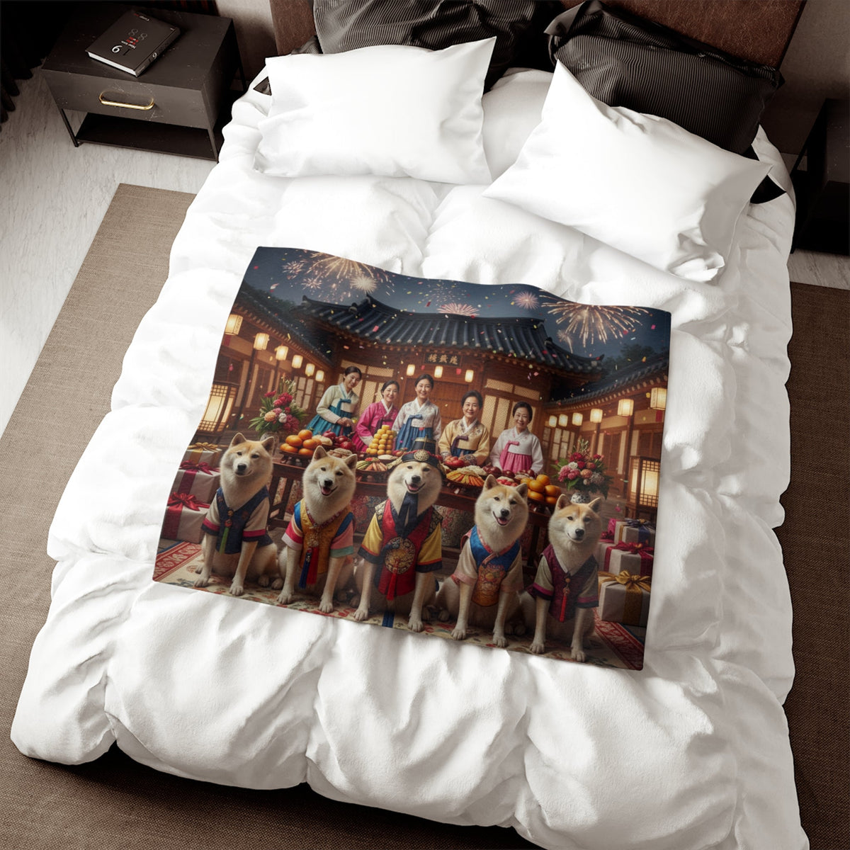 Korean Jindo Dog Blanket
