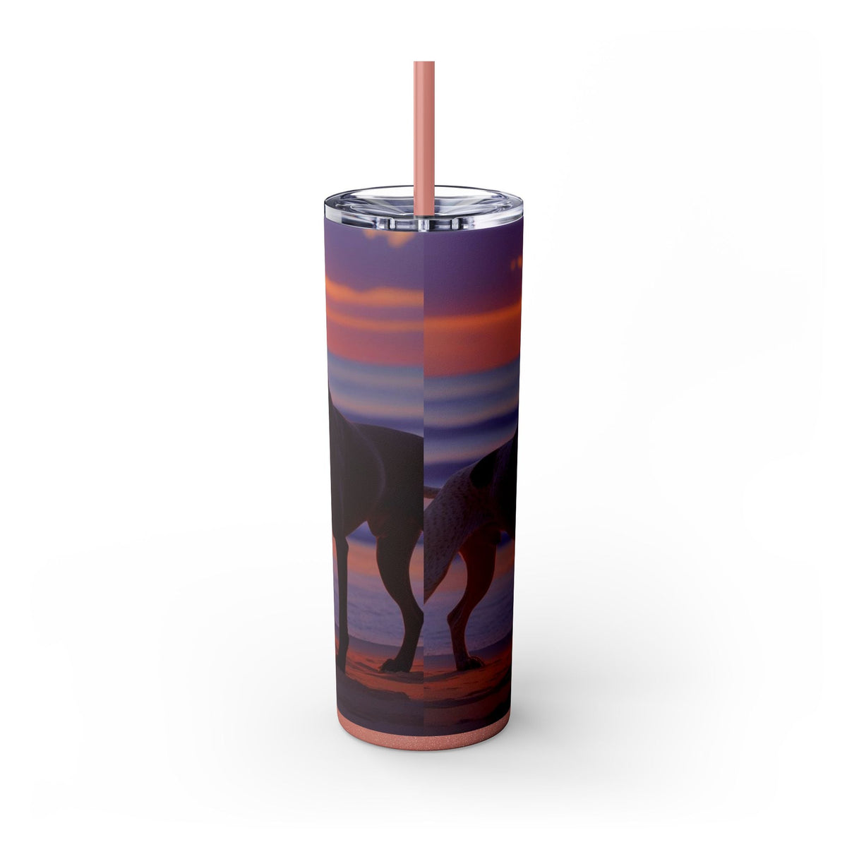 Skinny Tumbler with Straw – 20 oz Stainless Steel Cup