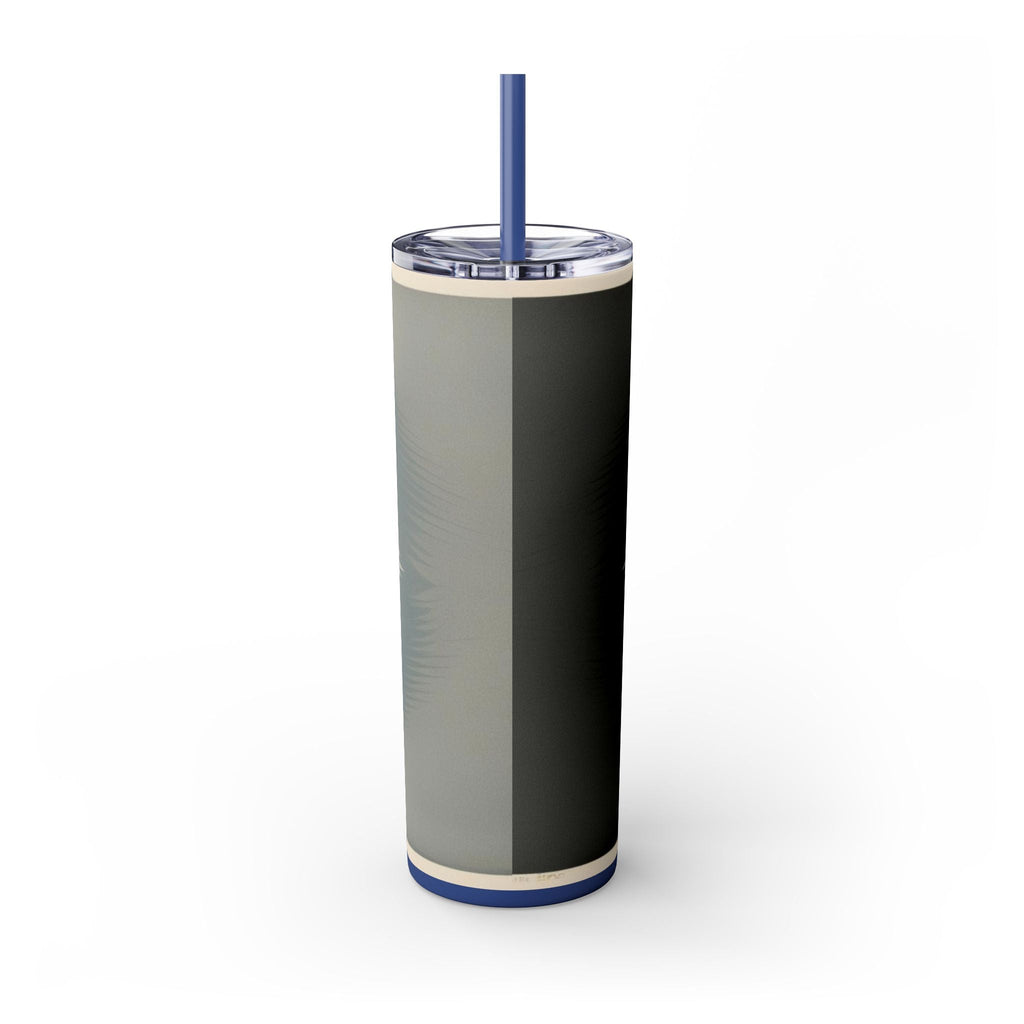 Skinny Tumbler with Straw – 20 oz Stainless Steel Cup