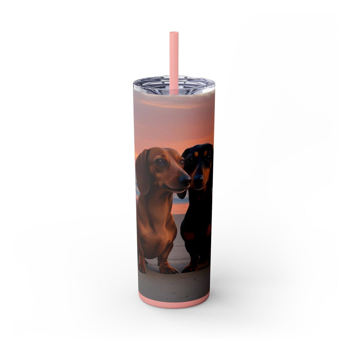 Skinny Tumbler with Straw – 20 oz Stainless Steel Cup