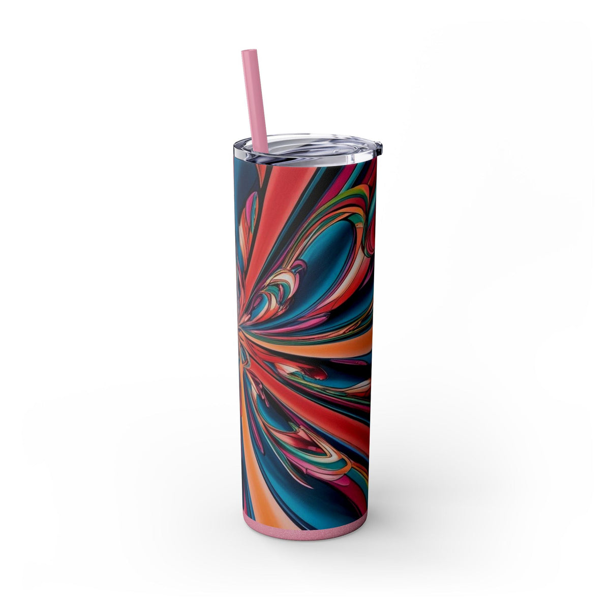 Skinny Tumbler with Straw – 20 oz Stainless Steel Cup