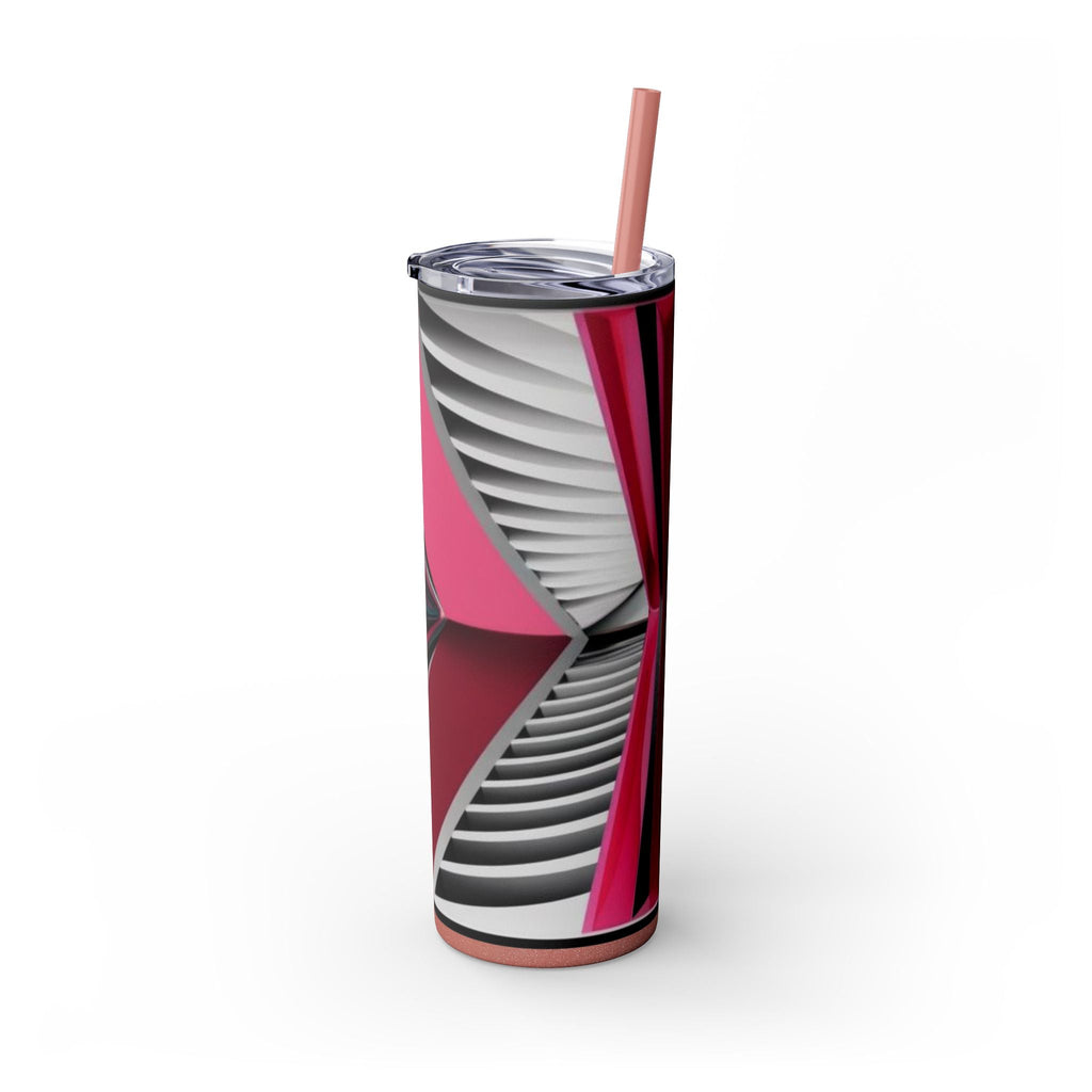 Skinny Tumbler with Straw – 20 oz Stainless Steel Cup