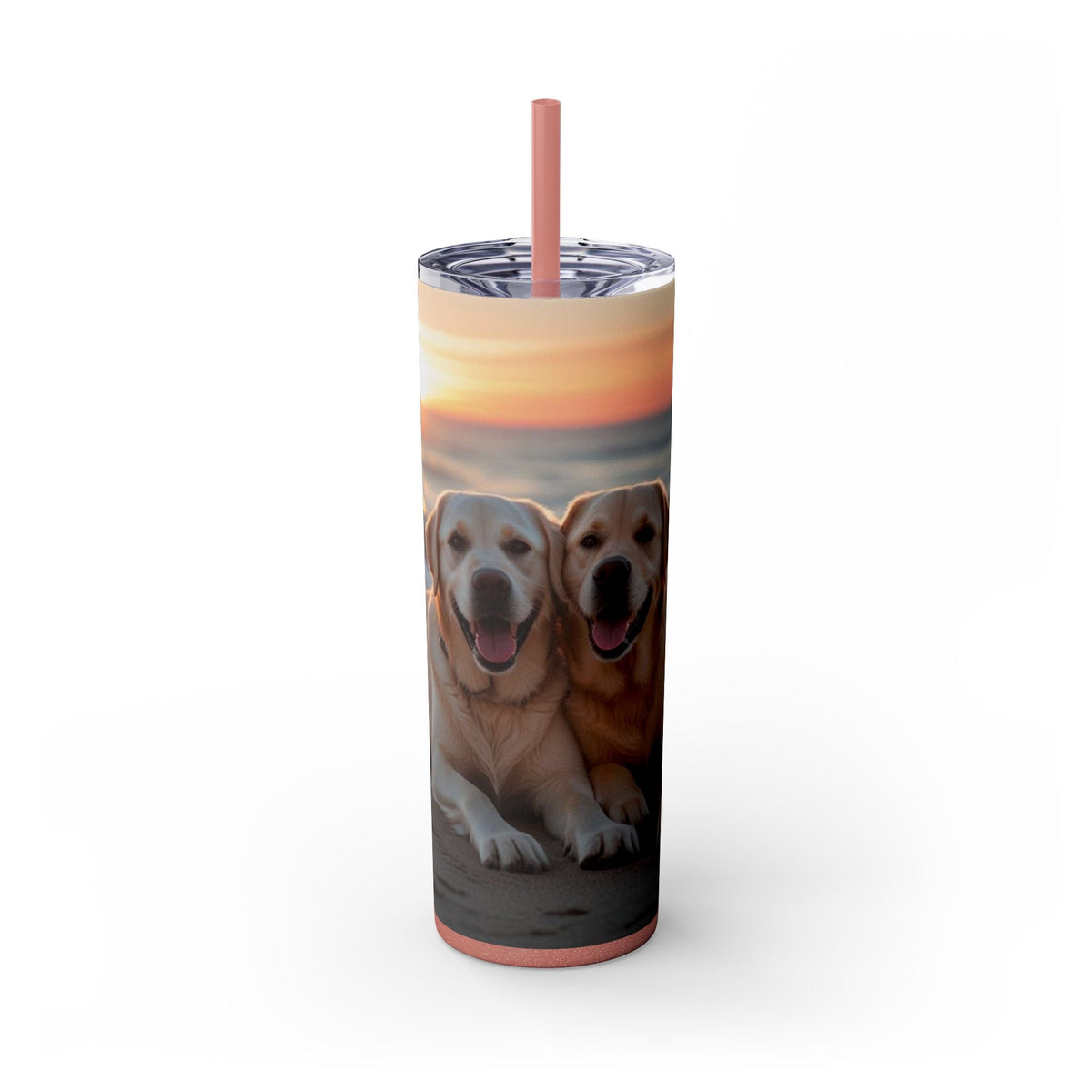Skinny Tumbler with Straw – 20 oz Stainless Steel Cup