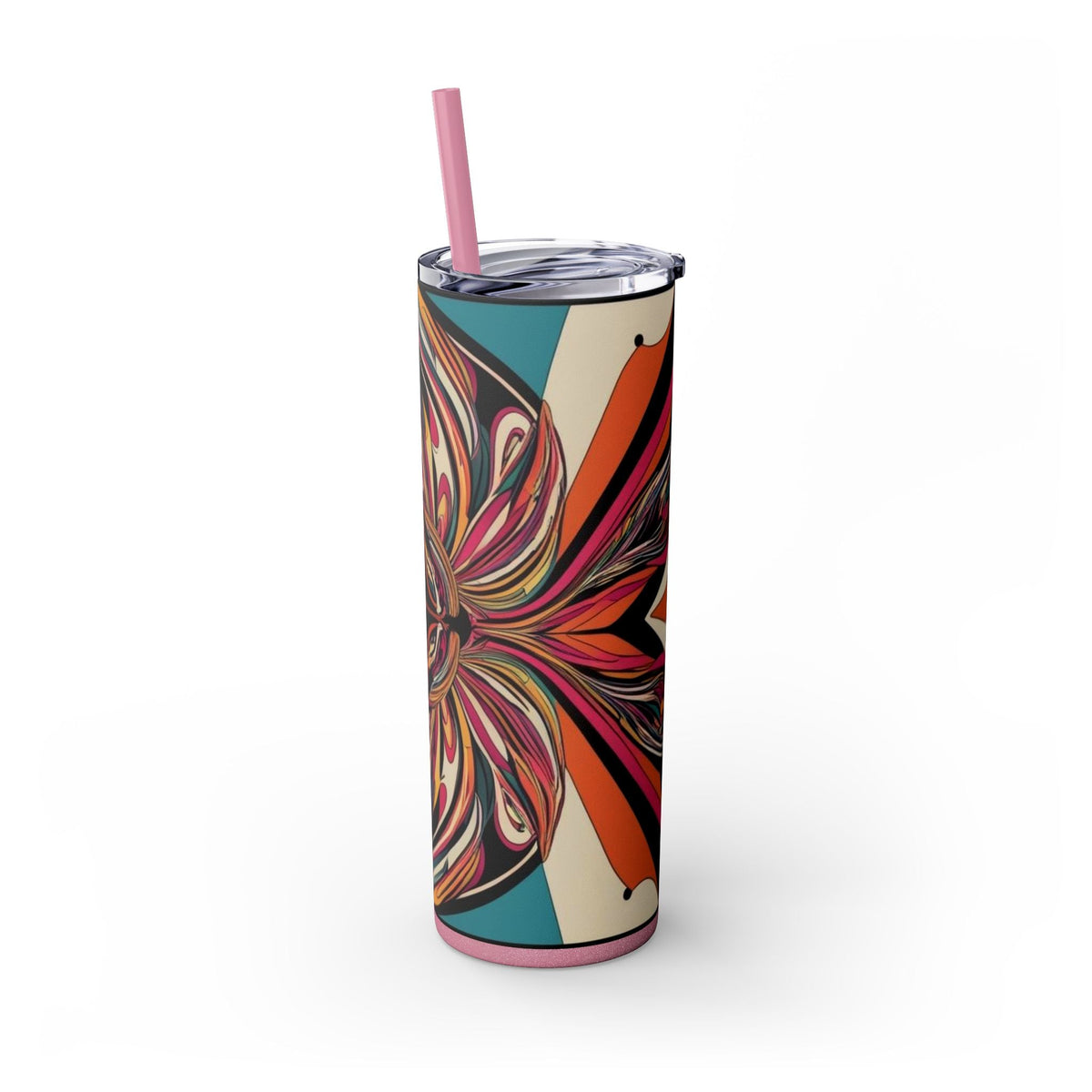 Skinny Tumbler with Straw – 20 oz Stainless Steel Cup