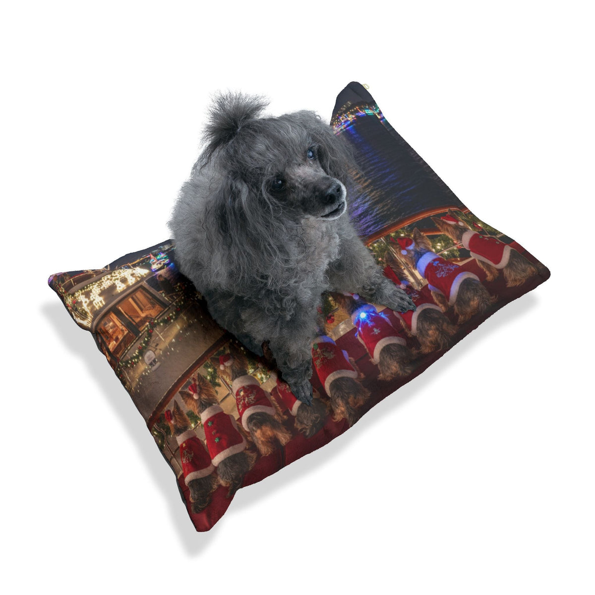 Holiday Boat Parade Pet Bed