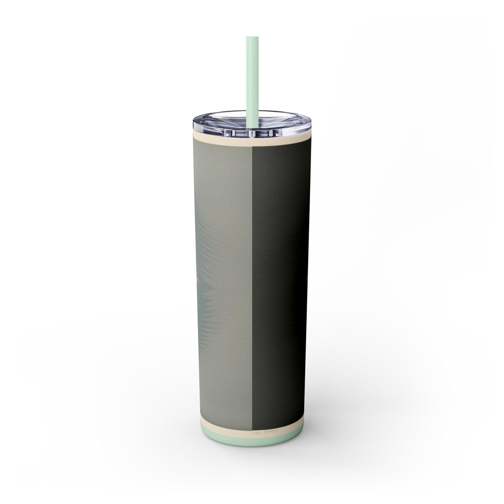 Skinny Tumbler with Straw – 20 oz Stainless Steel Cup