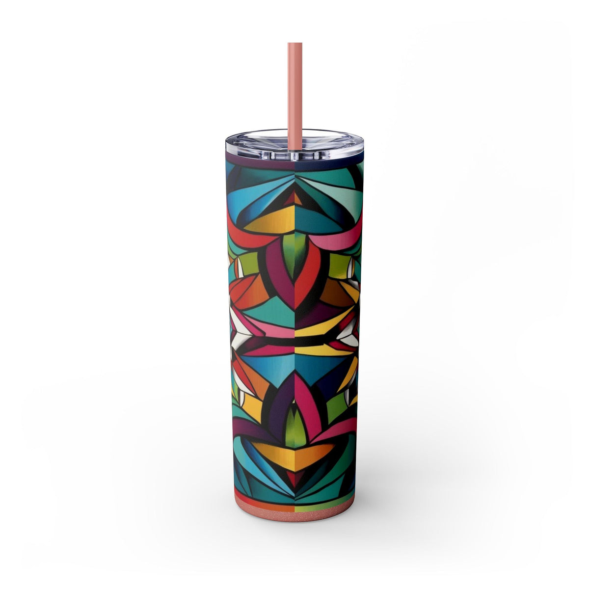 Skinny Tumbler with Straw – 20 oz Stainless Steel Cup