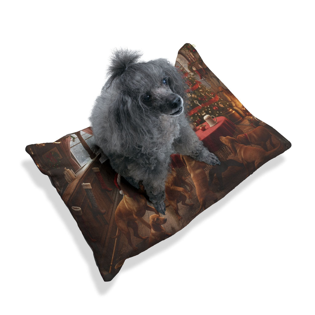 Christmas Puppies Holiday Pet Bed