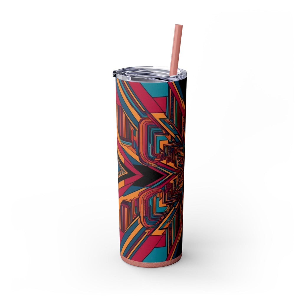 Skinny Tumbler with Straw – 20 oz Stainless Steel Cup