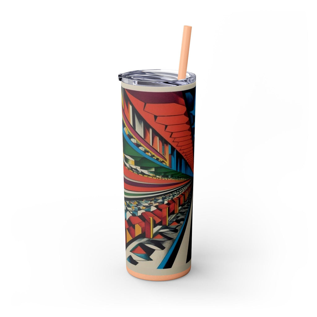 Skinny Tumbler with Straw – 20 oz Stainless Steel Cup