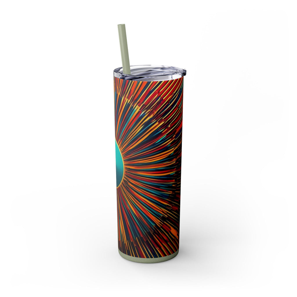 Skinny Tumbler with Straw – 20 oz Stainless Steel Cup