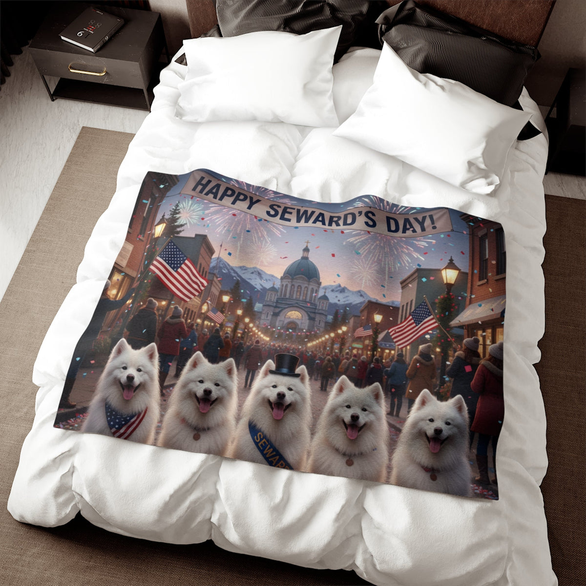 Happy Seward's Day Blanket