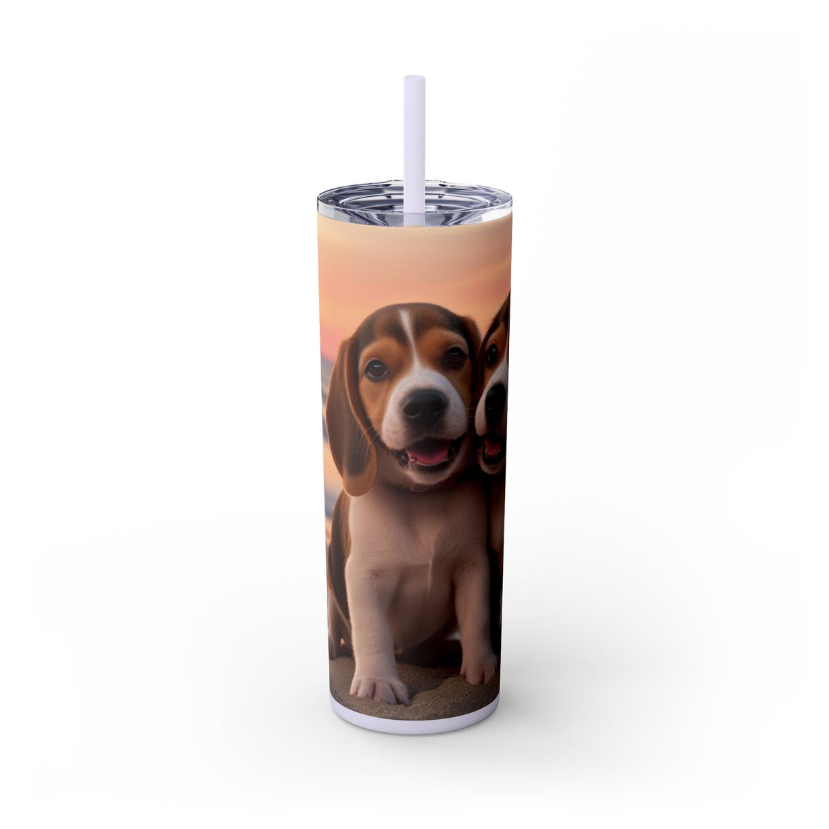 Skinny Tumbler with Straw – 20 oz Stainless Steel Cup