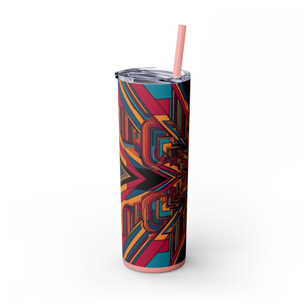 Skinny Tumbler with Straw – 20 oz Stainless Steel Cup