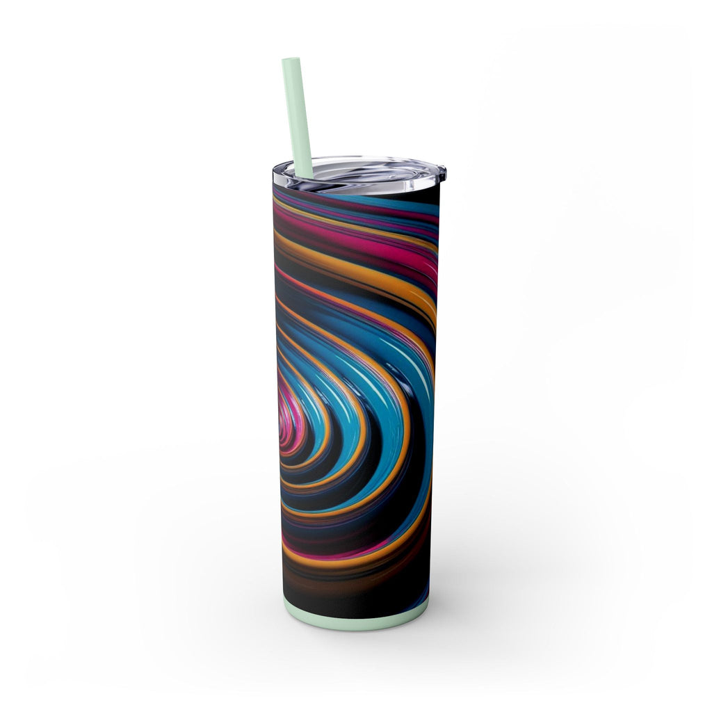 Skinny Tumbler with Straw – 20 oz Stainless Steel Cup