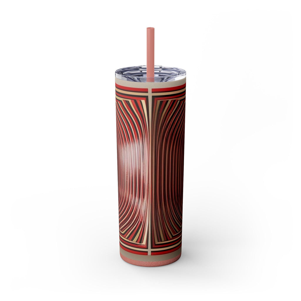 Skinny Tumbler with Straw – 20 oz Stainless Steel Cup