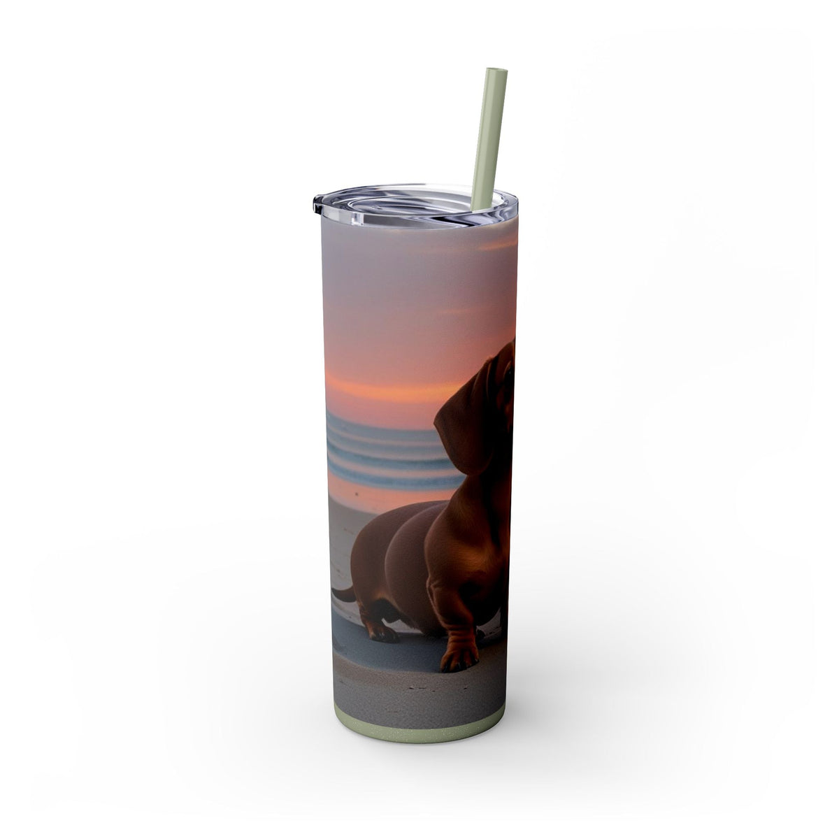Skinny Tumbler with Straw – 20 oz Stainless Steel Cup
