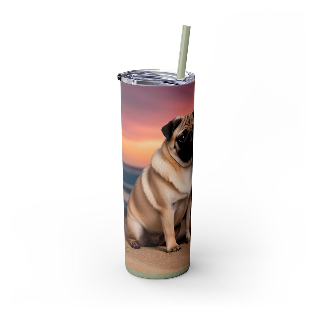 Skinny Tumbler with Straw – 20 oz Stainless Steel Cup