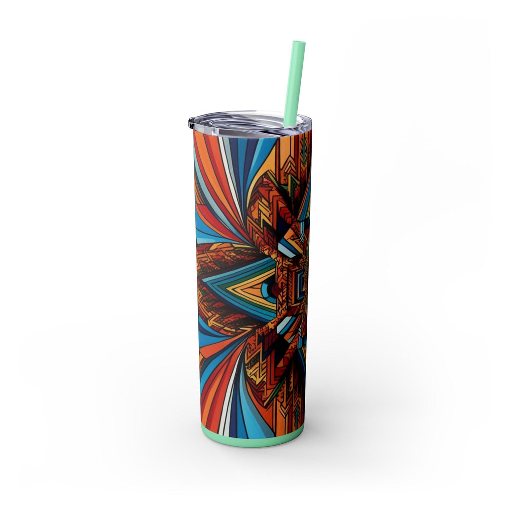 Skinny Tumbler with Straw – 20 oz Stainless Steel Cup
